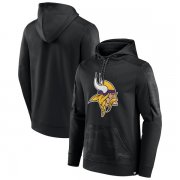 Wholesale Cheap Men's Minnesota Vikings Black On The Ball Pullover Hoodie