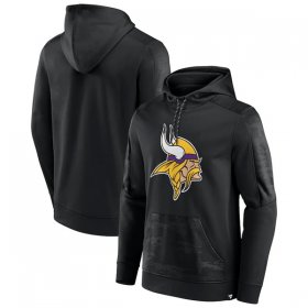 Wholesale Cheap Men\'s Minnesota Vikings Black On The Ball Pullover Hoodie