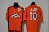 Wholesale Cheap Men's Denver Broncos #10 Jerry Jeudy Orange 2020 Big Logo Number Vapor Untouchable Stitched NFL Nike Fashion Limited Jersey