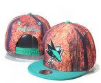 Wholesale Cheap San Jose Sharks Snapback Ajustable Cap Hat GS