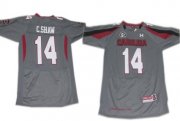 Wholesale Cheap South Carolina Gamecocks #14 Connor Shaw Gray Jersey