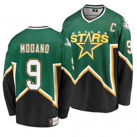 Wholesale Cheap Dallas Stars #9 Mike Modano Kelly Green Heritage Premier Retired Player Jersey