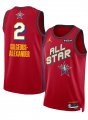 Cheap Men's 2025 All-Star #2 Shai Gilgeous-Alexander Red Stitched Basketball Jersey