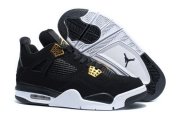 Wholesale Cheap Air Jordan 4 Royalty Black Gold White