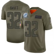 Wholesale Cheap Nike Lions #32 D'Andre Swift Camo Youth Stitched NFL Limited 2019 Salute To Service Jersey