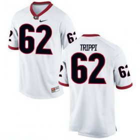 Wholesale Cheap Men\'s Georgia Bulldogs #62 Charley Trippi White Stitched College Football 2016 Nike NCAA Jersey