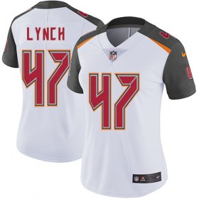 Wholesale Cheap Nike Buccaneers #47 John Lynch White Women\'s Stitched NFL Vapor Untouchable Limited Jersey