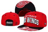 Wholesale Cheap NHL Detroit Red Wings Team Logo Red Snapback Adjustable Hat