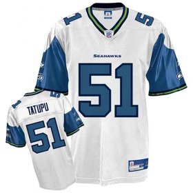 Wholesale Cheap Seahawks #51 Lofa Tatupu White Stitched NFL Jersey