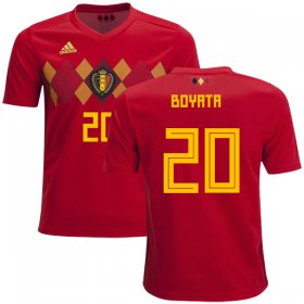 Wholesale Cheap Belgium #20 Boyata Home Kid Soccer Country Jersey