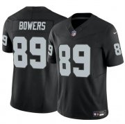 Cheap Men's Las Vegas Raiders #89 Brock Bowers Black 2024 Draft F.U.S.E. Vapor Football Stitched Jersey