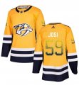 Wholesale Cheap Adidas Predators #59 Roman Josi Yellow Home Authentic Drift Fashion Stitched NHL Jersey