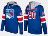 Wholesale Cheap Rangers #90 Vladislav Namestnikov Blue Name And Number Hoodie