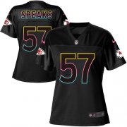 Wholesale Cheap Nike Chiefs #57 Breeland Speaks Black Women's NFL Fashion Game Jersey