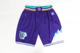 Wholesale Cheap Men's Utah Jazz Purple Throwback short