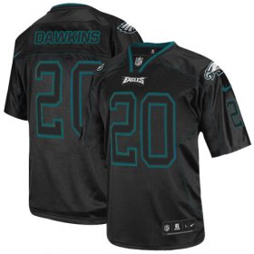 Wholesale Cheap Nike Eagles #20 Brian Dawkins Lights Out Black Men\'s Stitched NFL Elite Jersey