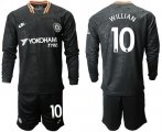 Wholesale Cheap Chelsea #10 Willian Third Long Sleeves Soccer Club Jersey