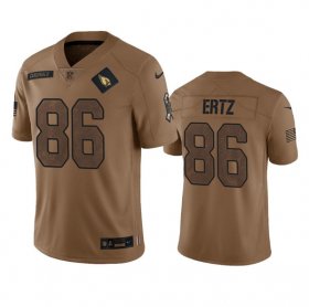 Wholesale Cheap Men\'s Arizona Cardinals #86 Zach Ertz 2023 Brown Salute To Service Limited Football Stitched Jersey