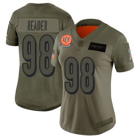 Wholesale Cheap Nike Bengals #98 D.J. Reader Camo Women\'s Stitched NFL Limited 2019 Salute To Service Jersey