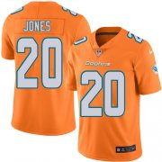 Wholesale Cheap Nike Dolphins #20 Reshad Jones Orange Youth Stitched NFL Limited Rush Jersey