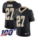 Wholesale Cheap Nike Saints #27 Malcolm Jenkins Black Team Color Men's Stitched NFL 100th Season Vapor Untouchable Limited Jersey