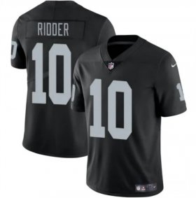 Cheap Men\'s Las Vegas Raiders #10 Desmond Ridder Black 2024 Vapor Stitched Football Jersey