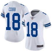 Wholesale Cheap Nike Cowboys #18 Randall Cobb White Women's Stitched NFL Vapor Untouchable Limited Jersey