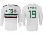 Wholesale Cheap Mexico #19 O.Peralta Away Long Sleeves Soccer Country Jersey