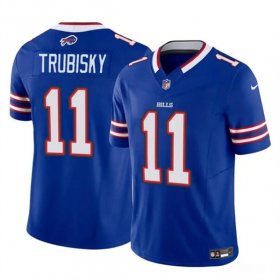 Cheap Men\'s Buffalo Bills #11 Mitch Trubisky Blue 2023 F.U.S.E. Vapor Untouchable Limited Football Stitched Jersey