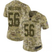 Wholesale Cheap Nike Colts #56 Quenton Nelson Camo Women's Stitched NFL Limited 2018 Salute to Service Jersey