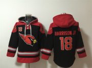 Cheap Men's Arizona Cardinals #18 Marvin Harrison Jr. Black Ageless Must-Have Lace-Up Pullover Hoodie