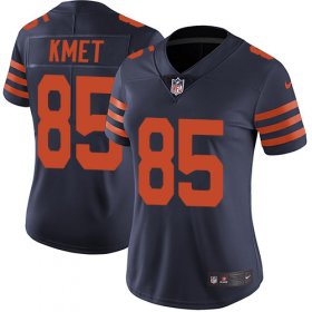 Wholesale Cheap Nike Bears #85 Cole Kmet Navy Blue Alternate Women\'s Stitched NFL Vapor Untouchable Limited Jersey