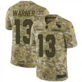 Wholesale Cheap Nike Cardinals #13 Kurt Warner Camo Men's Stitched NFL Limited 2018 Salute to Service Jersey