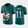 Cheap Philadelphia Eagles #11 Carson Wentz Nike Team Hero 3 Vapor Limited NFL 100 Jersey Green