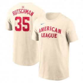 Men\'s American League #35 Adley Rutschman Cream 2024 All-Star Name & Number T-Shirt