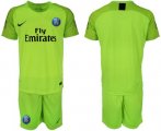 Wholesale Cheap Paris Saint-Germain Blank Green Goalkeeper Soccer Club Jersey