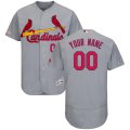 Wholesale Cheap St. Louis Cardinals Majestic Road Flex Base Authentic Collection Custom Jersey Gray