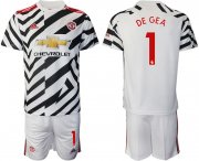 Wholesale Cheap Men 2020-2021 club Manchester united away 1 white Soccer Jerseys