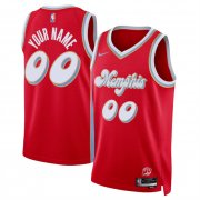 Cheap Men's Memphis Grizzlies Active Player Custom Red 2024-25 City Edition Stitched Basketball Jersey