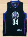 Wholesale Cheap Men's Los Angeles Clippers #34 Paul Pierce Revolution 30 Swingman 2015-16 Black Jersey