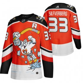 Wholesale Cheap Anaheim Ducks #33 Jakob Silfverberg Red Men\'s Adidas 2020-21 Reverse Retro Alternate NHL Jersey