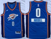 Wholesale Cheap Oklahoma City Thunder #0 Russell Westbrook Revolution 30 Swingman 2014 Christmas Day Blue Jersey