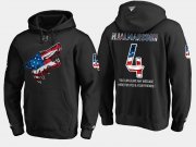 Wholesale Cheap Coyotes #4 Niklas Hjalmarsson NHL Banner Wave Usa Flag Black Hoodie