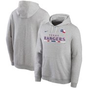 Wholesale Cheap Texas Rangers Nike Color Bar Club Pullover Hoodie Gray