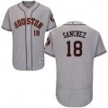 Wholesale Cheap Astros #18 Aaron Sanchez Grey Flexbase Authentic Collection Stitched MLB Jersey