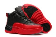 Wholesale Cheap Kids Air Jordan 12 flu game Hot red/black