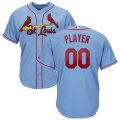 Wholesale Cheap St. Louis Cardinals Majestic Alternate Cool Base Custom Jersey Light Blue