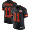 Wholesale Cheap Nike Chiefs #11 Demarcus Robinson Black Youth Stitched NFL Limited Rush Jersey