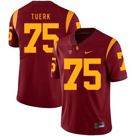 Wholesale Cheap USC Trojans 75 Max Tuerk Red College Football Jersey