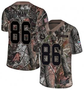 Wholesale Cheap Nike Colts #86 Michael Pittman Jr. Camo Men\'s Stitched NFL Limited Rush Realtree Jersey